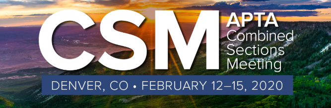 APTA CSM 2020 Denver