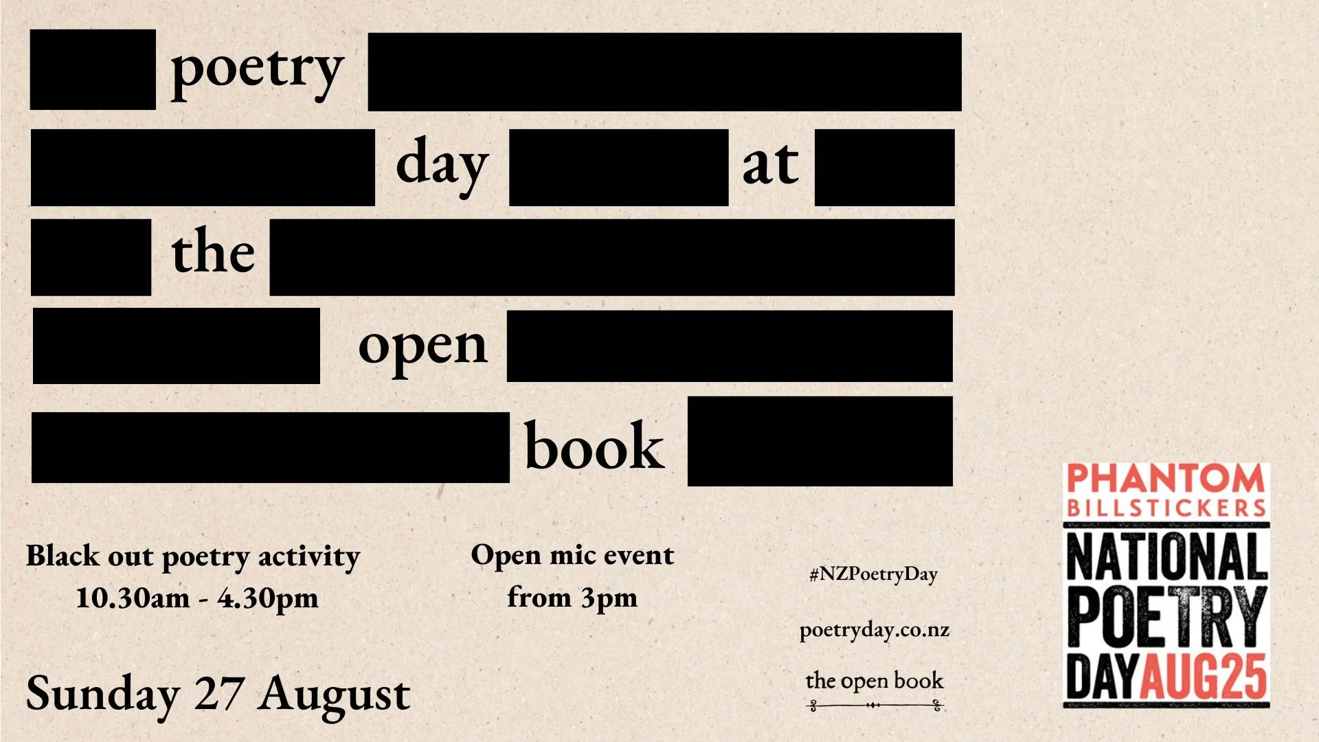 Poetry Day: Black Out Poetry