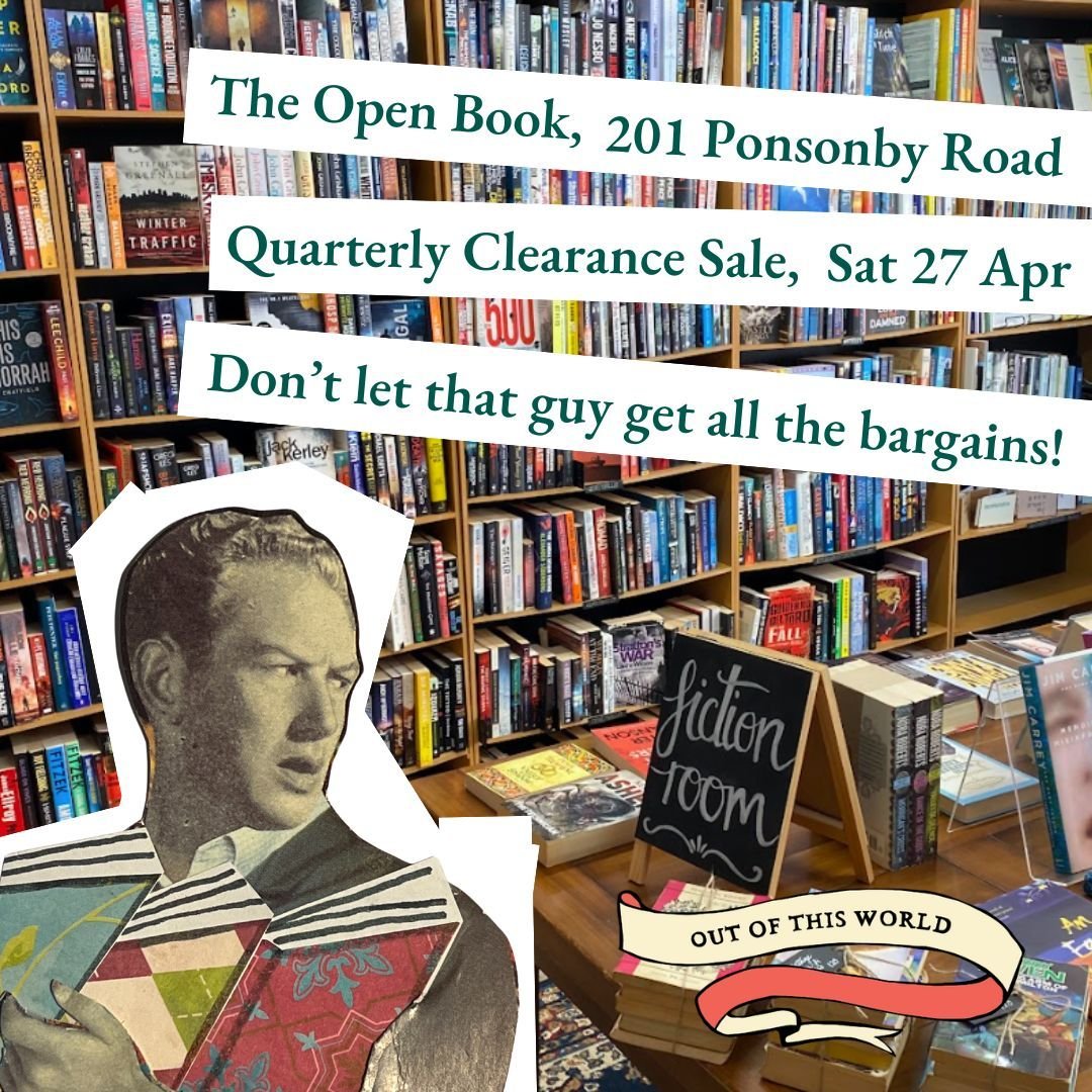 Ahoy! The second clearance sale of the year is coming in hot and fast! Toddle on down and grab yourself some books at $5 each or 5 for $15, from 10am to 5pm on the 27th of April.