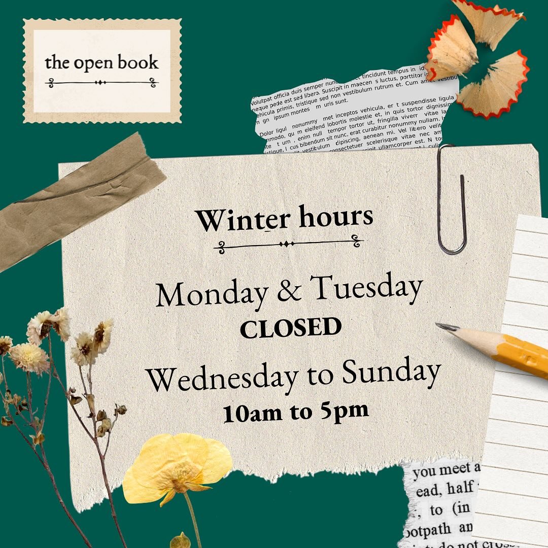 New Winter hours start next week ⛄️🗓️

Things are generally a bit quieter during winter, so we&rsquo;ve decided to close on Mondays and Tuesdays starting on Monday 6 May. We&rsquo;ll return to our regular 7 day schedule when we reach the warmer mont