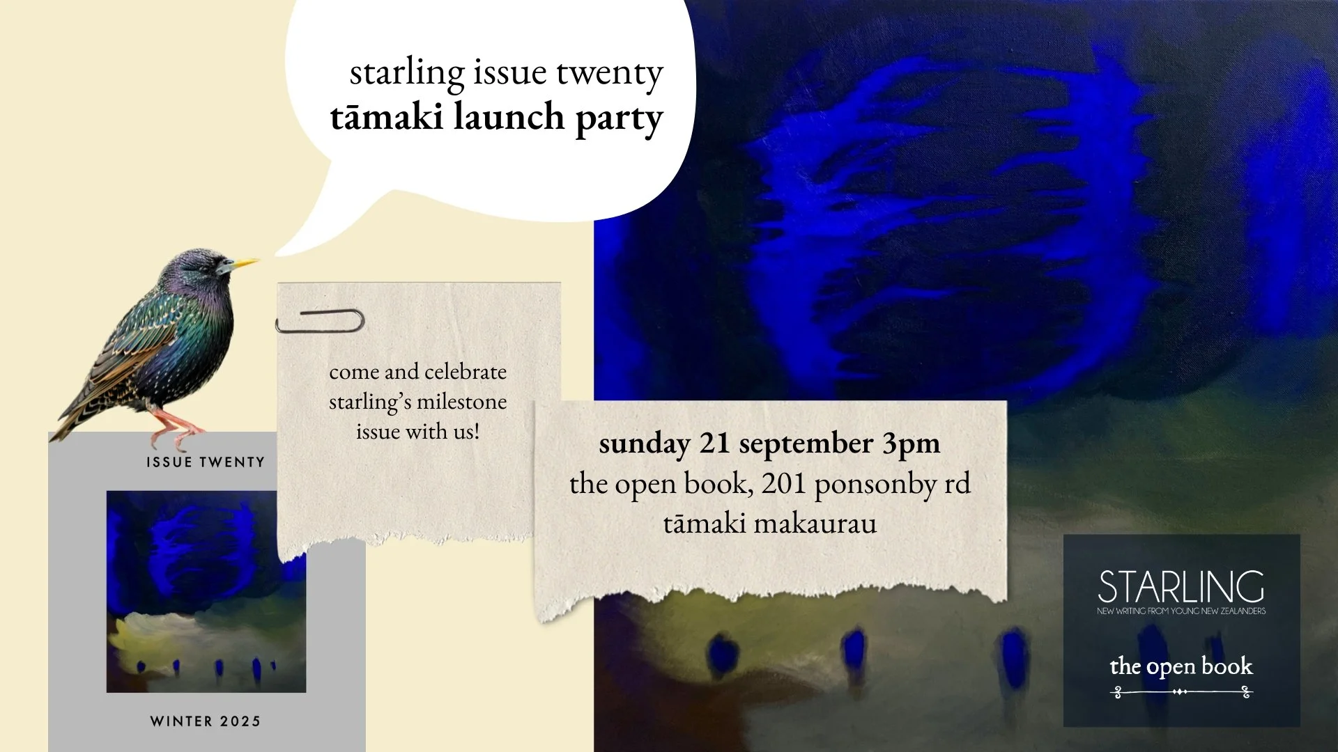 Starling Issue Twenty Tāmaki launch party