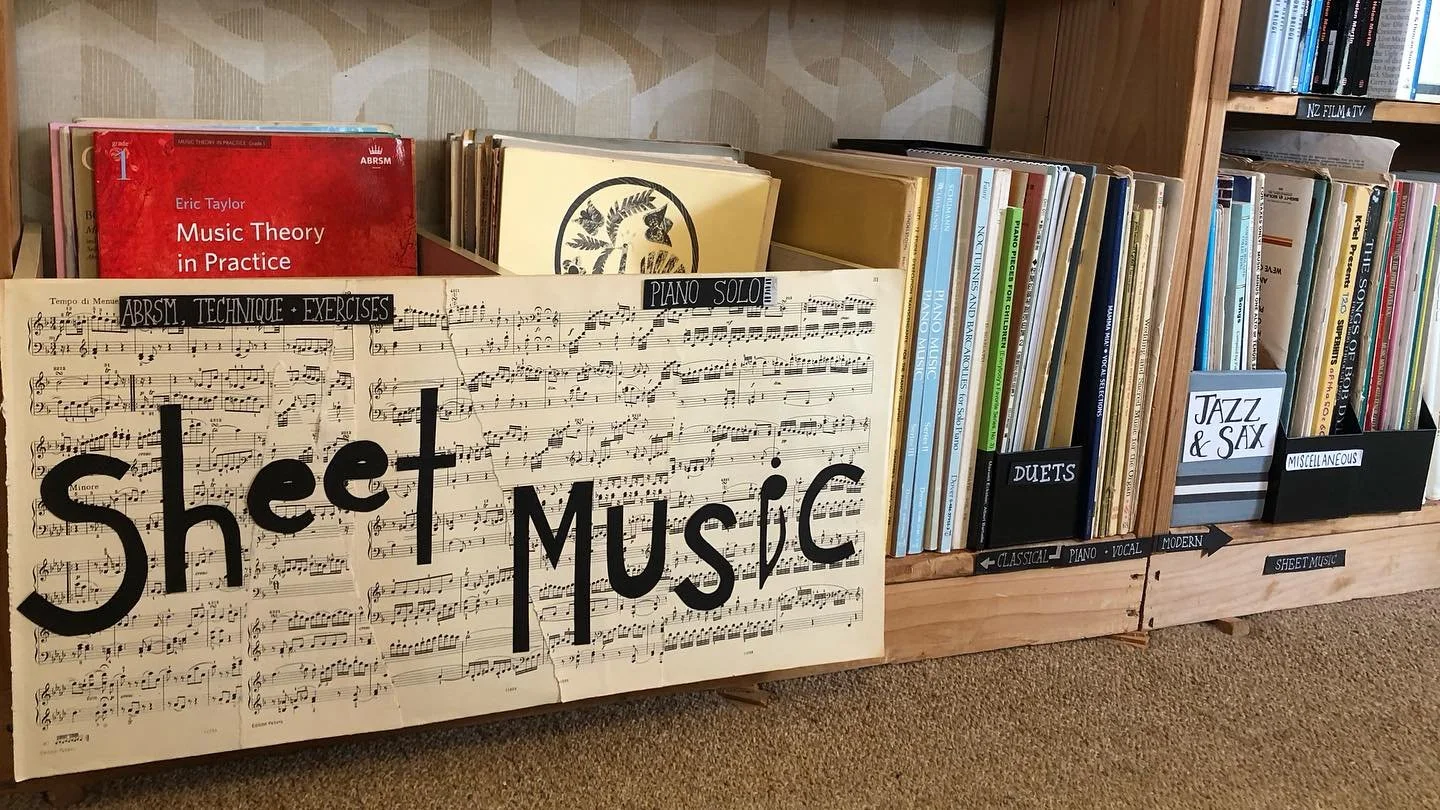 🎶 Musicians! 🎶 We are up to our ears in sheet music! Now expanded and with easier browsing (as seen on the last slide)

Most of our sheet music is listed on our website, so head to our bio and look up the composers you want to add to your repertoir