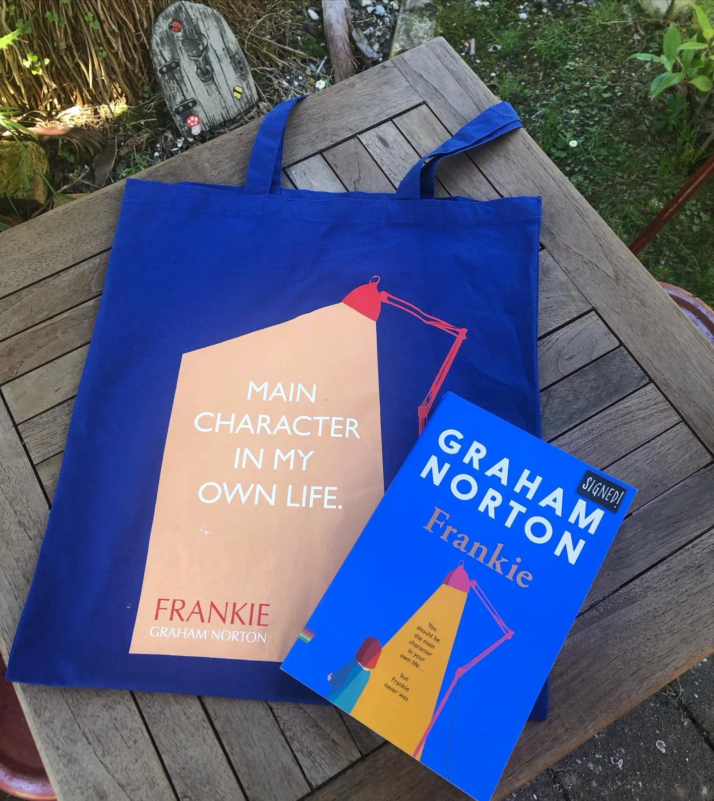 Buy one of these two books, and get a free matching tote to go with it! 

Book + tote 1: Frankie (signed), by Graham Norton
Book + tote 2: I Am, I Am, I Am, by Maggie O&rsquo;Farrell

Only one copy of each book and each tote, so get in quick! Online 