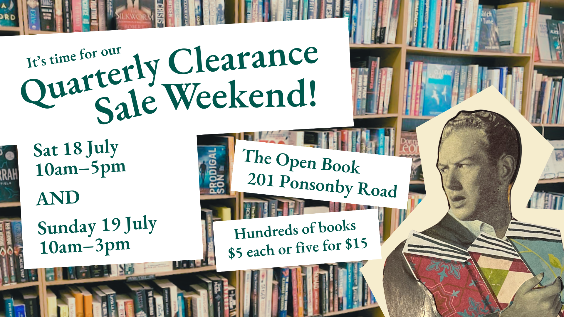 The Open Book Clearance Sale Weekend - April 2026