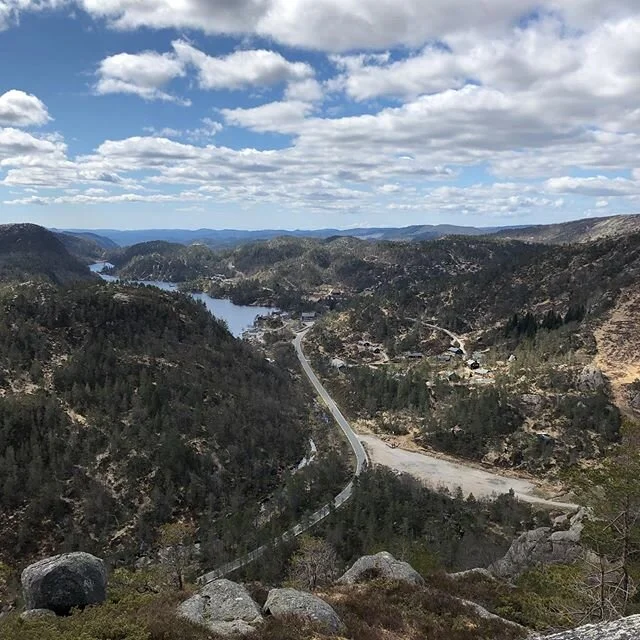 Nydelig utsikt over Kr&aring;geland fra dagens #topptur