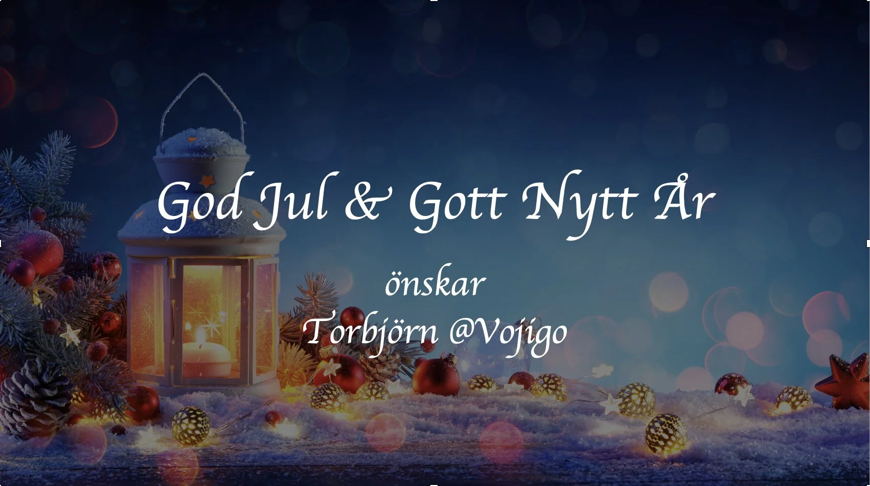Vojigo önskar er alla en riktigt God Jul &amp; Gott Nytt År