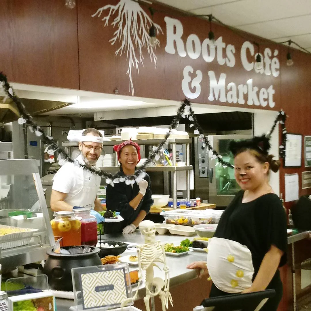 Our kitchen crew got into the spooky spirit!
