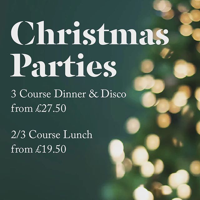 🎄We've a handful of dates available for our famous Christmas Parties. Enjoy our 3 course dinner &amp; disco or a festive 2/3 course lunch from &pound;19.50! #christmas #christmaslunch #christmasday #christmastree #party #visitbath #batheats #bathdri