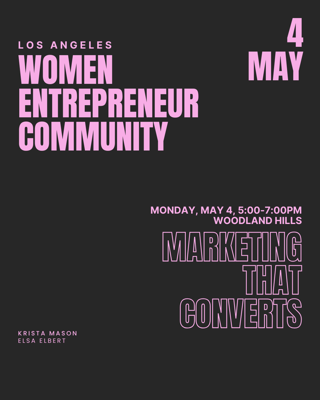 5/4: Women Entrepreneur Community
