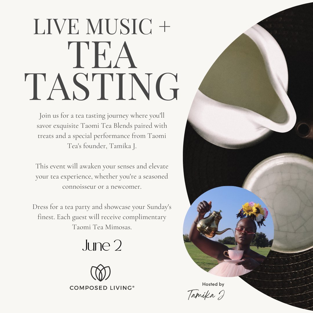 🌷🫖 Join us for a tea party! ⁠
⁠
Ready to break away from the usual bar and restaurant scene? Step into a new world with Taomi Tea N Treats! Join us for an immersive tea tasting journey where you'll savor exquisite Taomi Tea Blends paired with delig