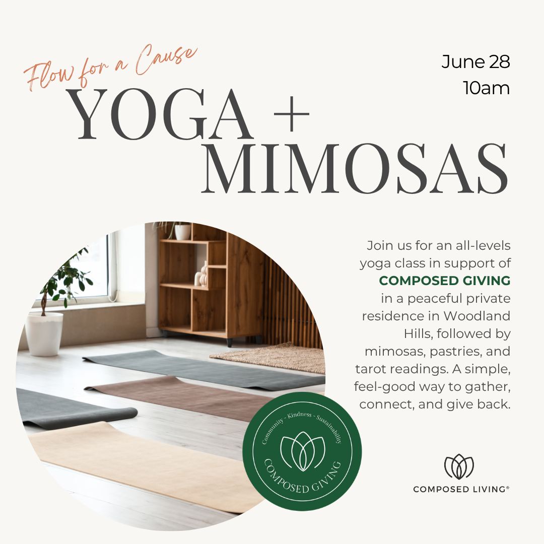 6/28 Yoga + Mimosas Fundraiser for Composed Giving