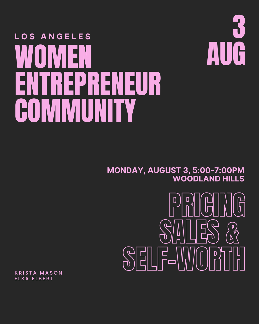 8/3: Women Entrepreneur Community