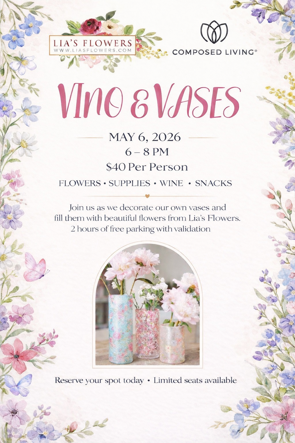 5/6: Vino + Vases