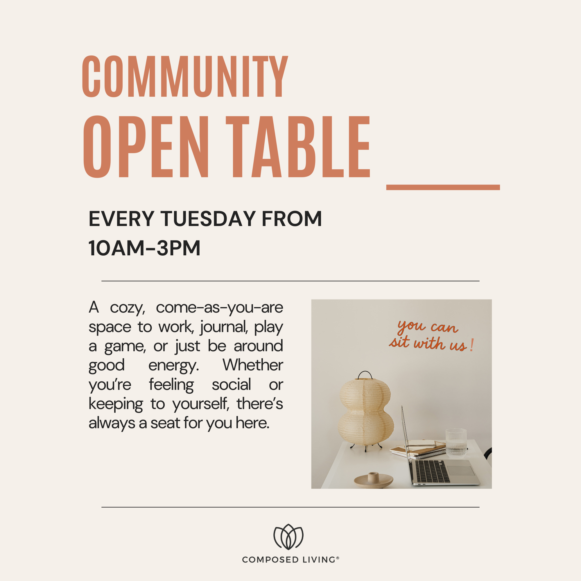 Community Open Table