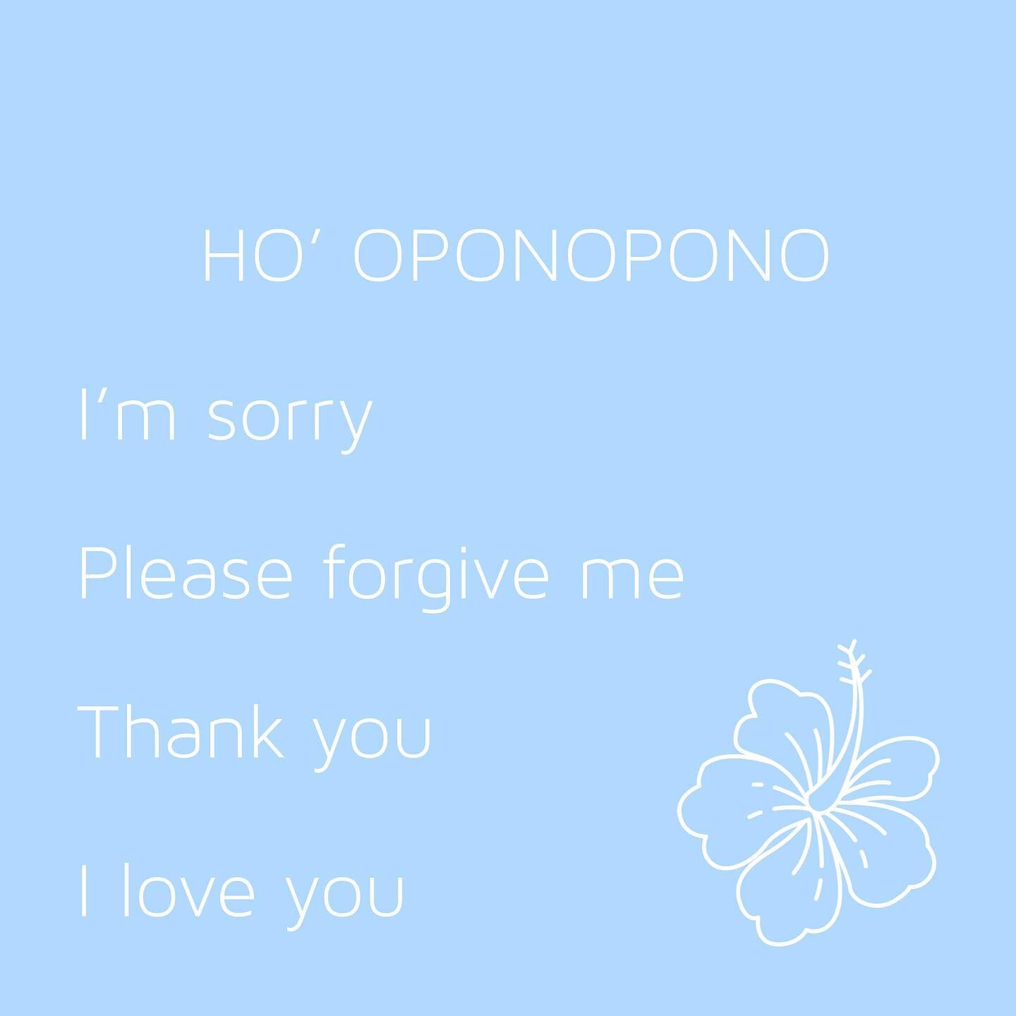 HO&rsquo; OPONOPONO 🌺
⁣
This beautiful Hawaiian healing prayer of forgiveness is startling in both it&rsquo;s simplicity and power. ⁣
⁣
The word Ho&rsquo; oponopono pronounced - Ho-oh-Po-no-Po-no) roughly translates to, &lsquo;cause things to move b