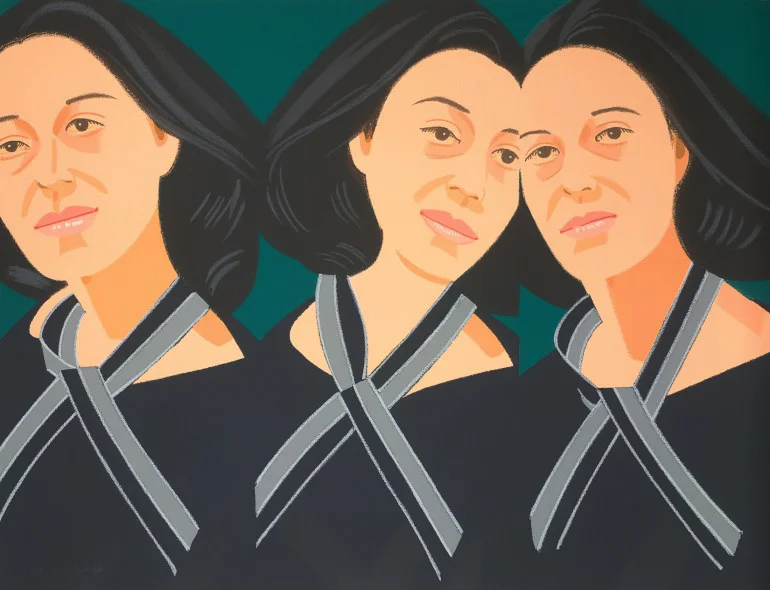 Alex Katz : grey ribbon, 1990, 22-colour silkscreen, ed150, ap30, signed, 27 x 36 in