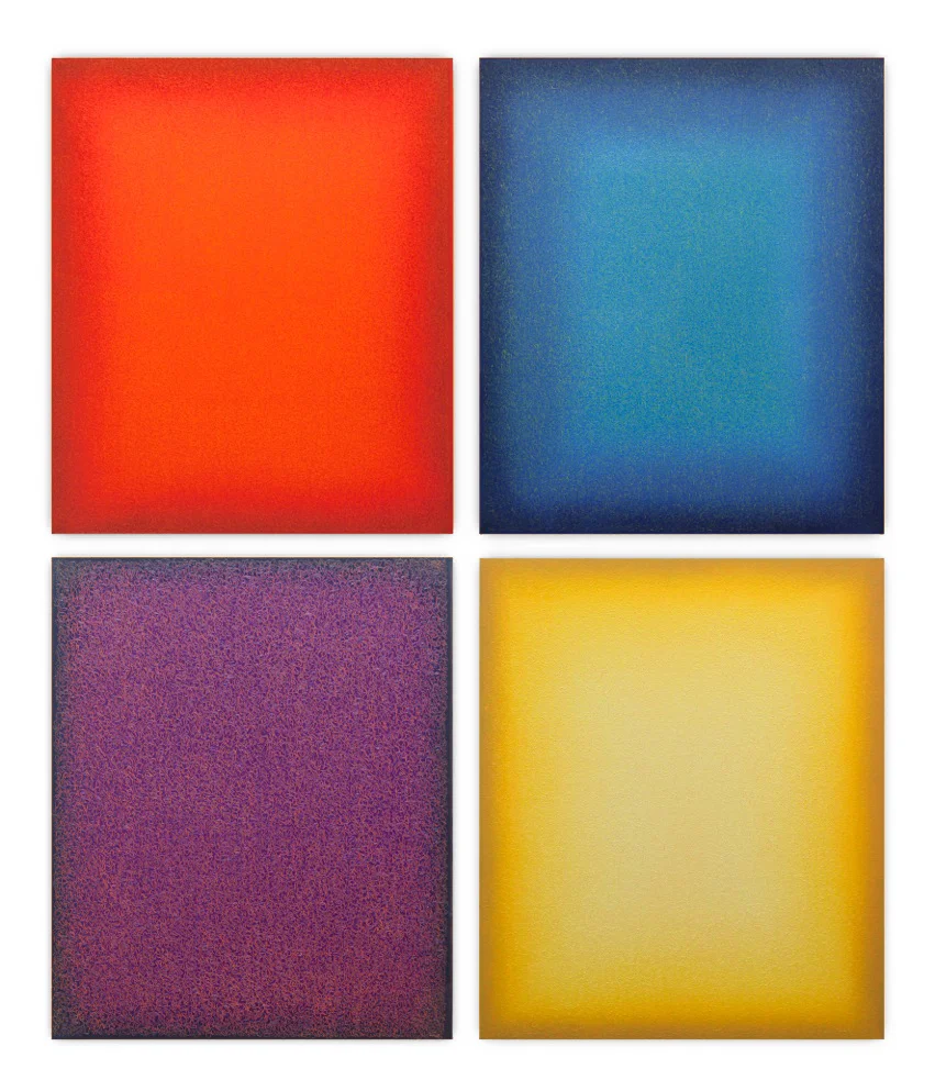 Eberhard Ross : Fermata (set of four), 2016, oil on canvas, 24 x 20 inches each