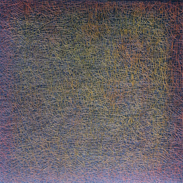 Eberhard Ross : Speicher (Memory) 06410, 2010, oil on paper 9.8 x 9.8 inches