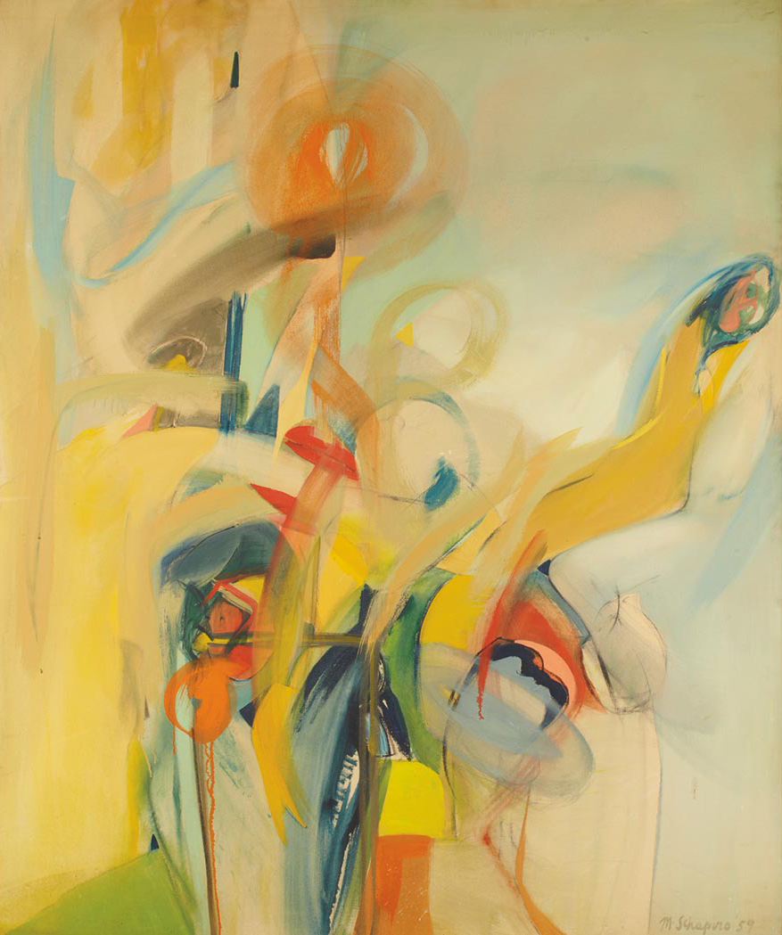 Miriam Schapiro : earth, 1959, oil, on, canvas, 1959, 60 x 50152 x 127 cm