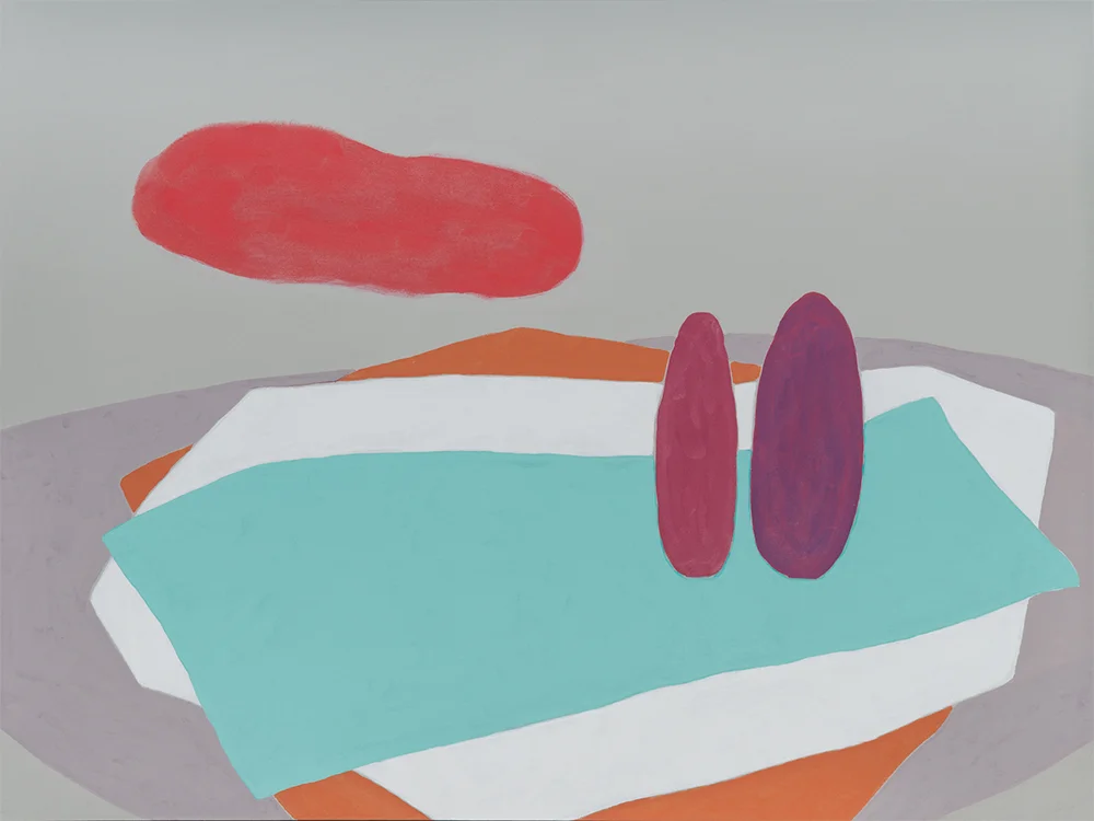 Pat Service : Layers II, 2016, acrylic on canvas, 36 x 48 inches