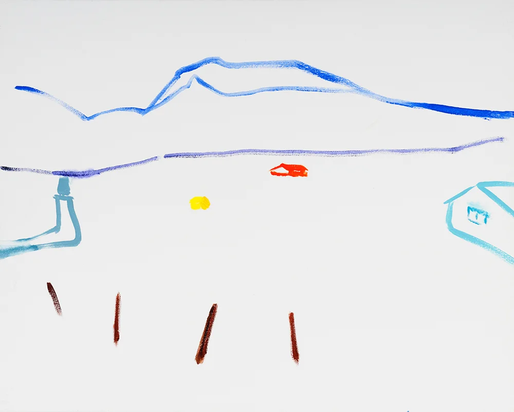 Pat Service : Lowry Style, 2013, acrylic on canvas, 24 x 30 inches