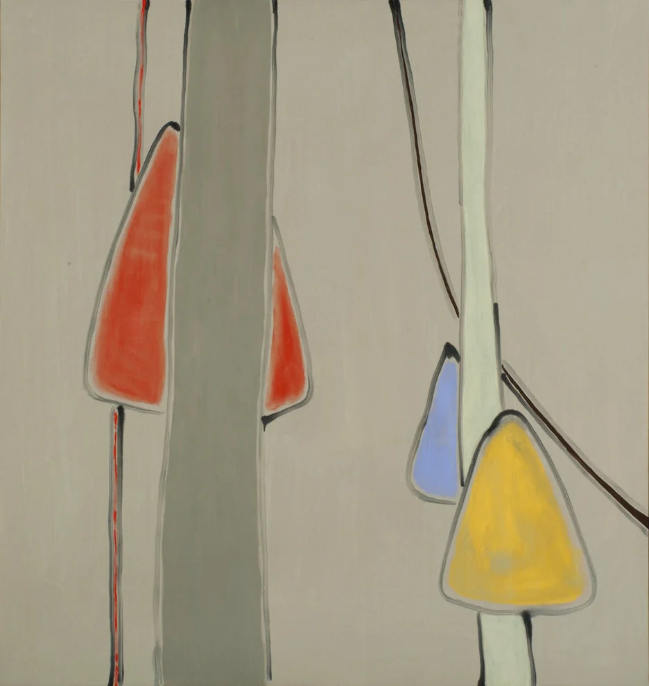 Pat Service, E.C. Trees, 2012, acrylic on canvas, 70 x 66″