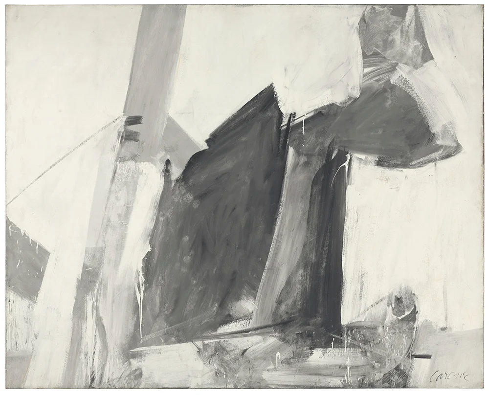Nicholas Carone : Widow Warrior, 1960, oil on canvas, 71 x 89