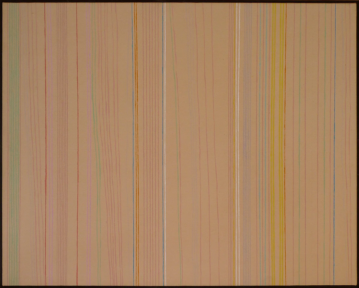 Gene Davis : sand hog, 1972, acrylic on canvas, 23 x 29