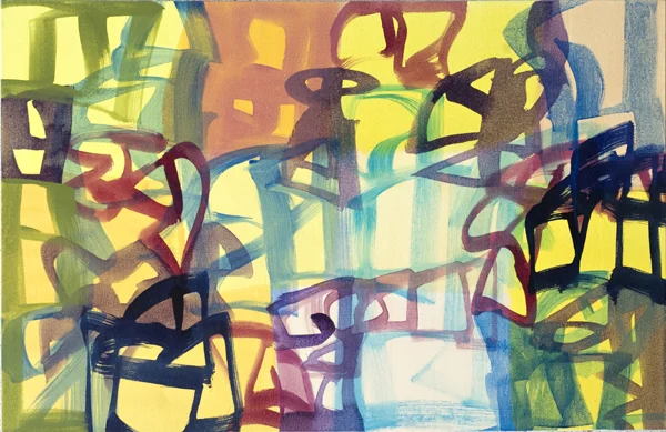 Melissa Meyer : Ballotter, 2008, oil on canvas, 26 x 40 in