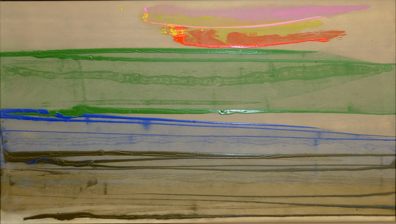 William Perehudoff : AC81-074, 1981, acrylic on canvas, 64 x 36 inches