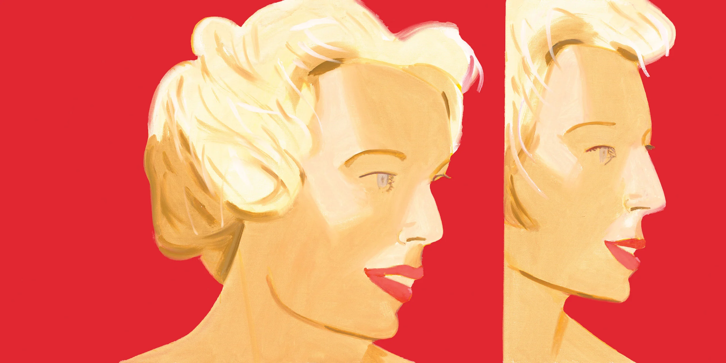 Alex Katz : Coca Cola Girl 6, 2018, screenprint, 36 x 72 inches