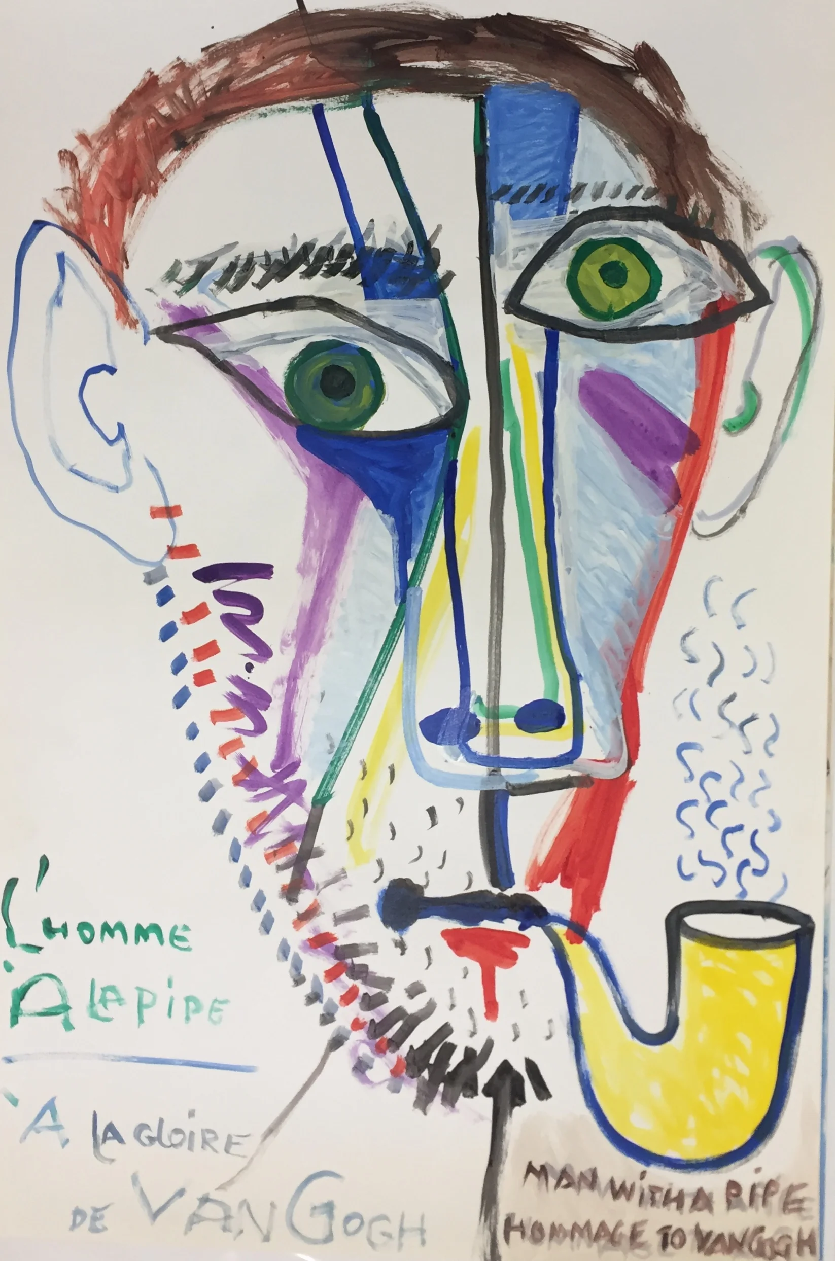 Rene Marcil : Untitled, 1988, gouache on paper, 47 x 31.5 inches