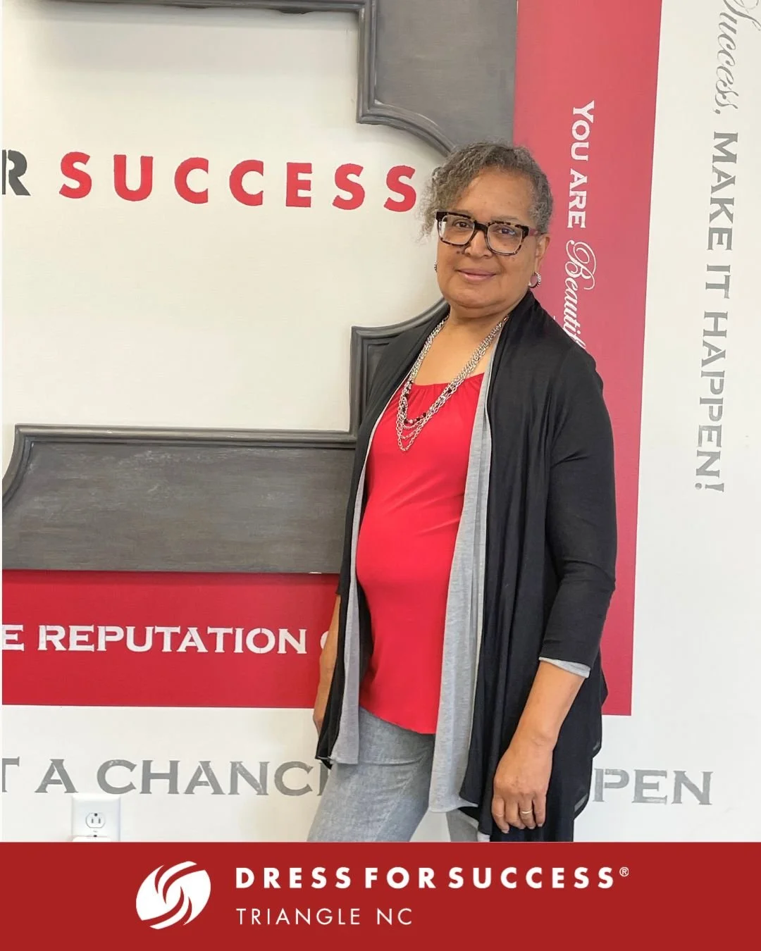 Meet Denise Torain, our incredible Donations Center Manager and an inspiring team member of Dress for Success Triangle! 

Denise approaches every challenge with compassion and dedication, truly embodying our mission to empower women on their journey 