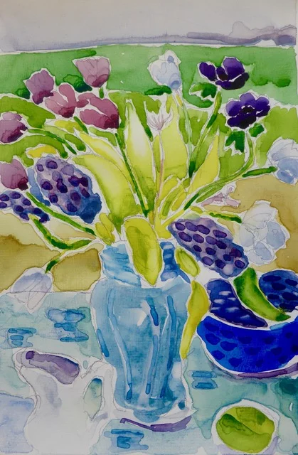Blue Bowl, Blue Jug sold
