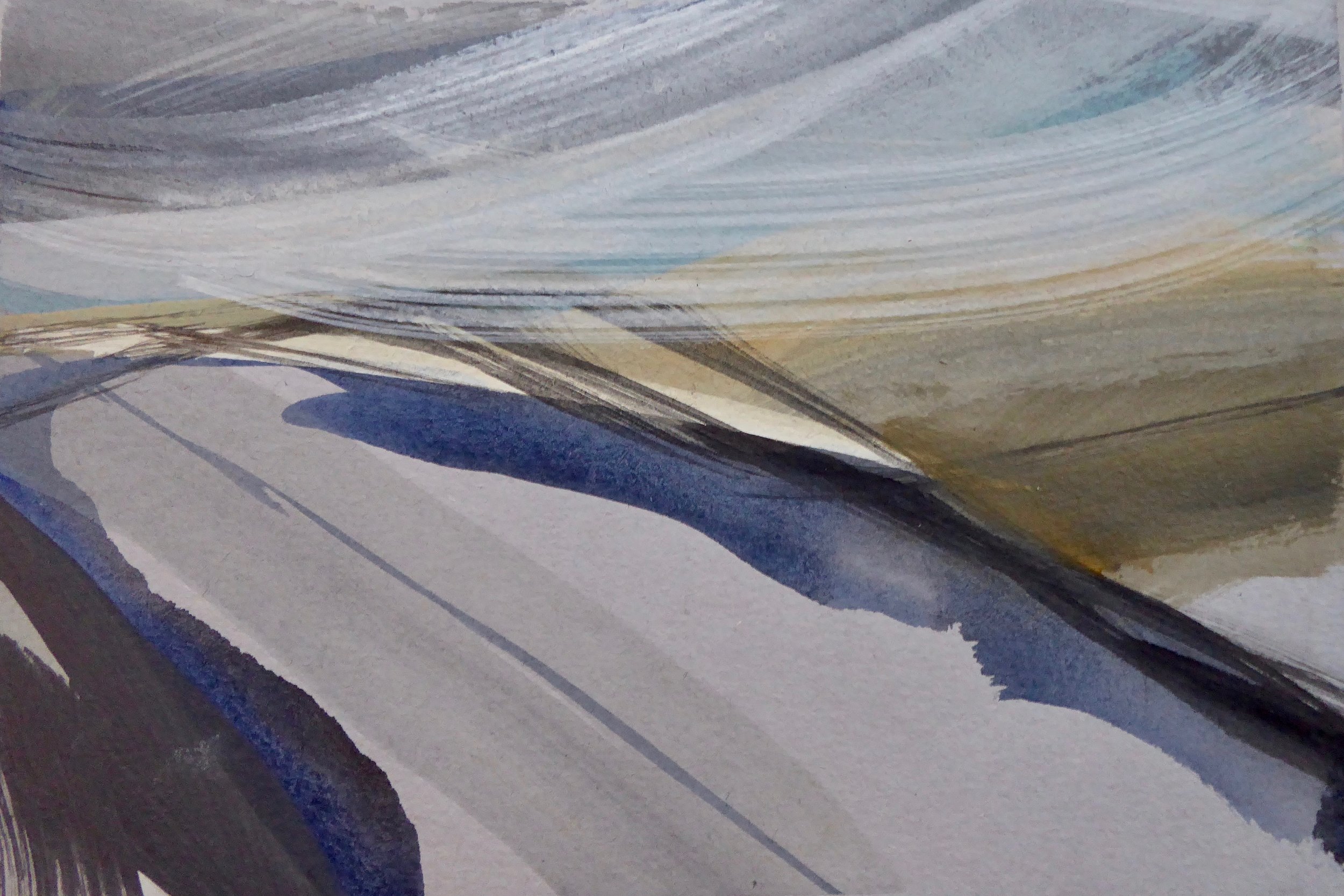 The Punchbowl III acrylic on paper 18 x 12cm £175