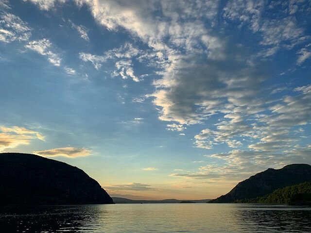 Nice night for a sail. @sloopclearwater #sloopclearwater #clearwatersloop