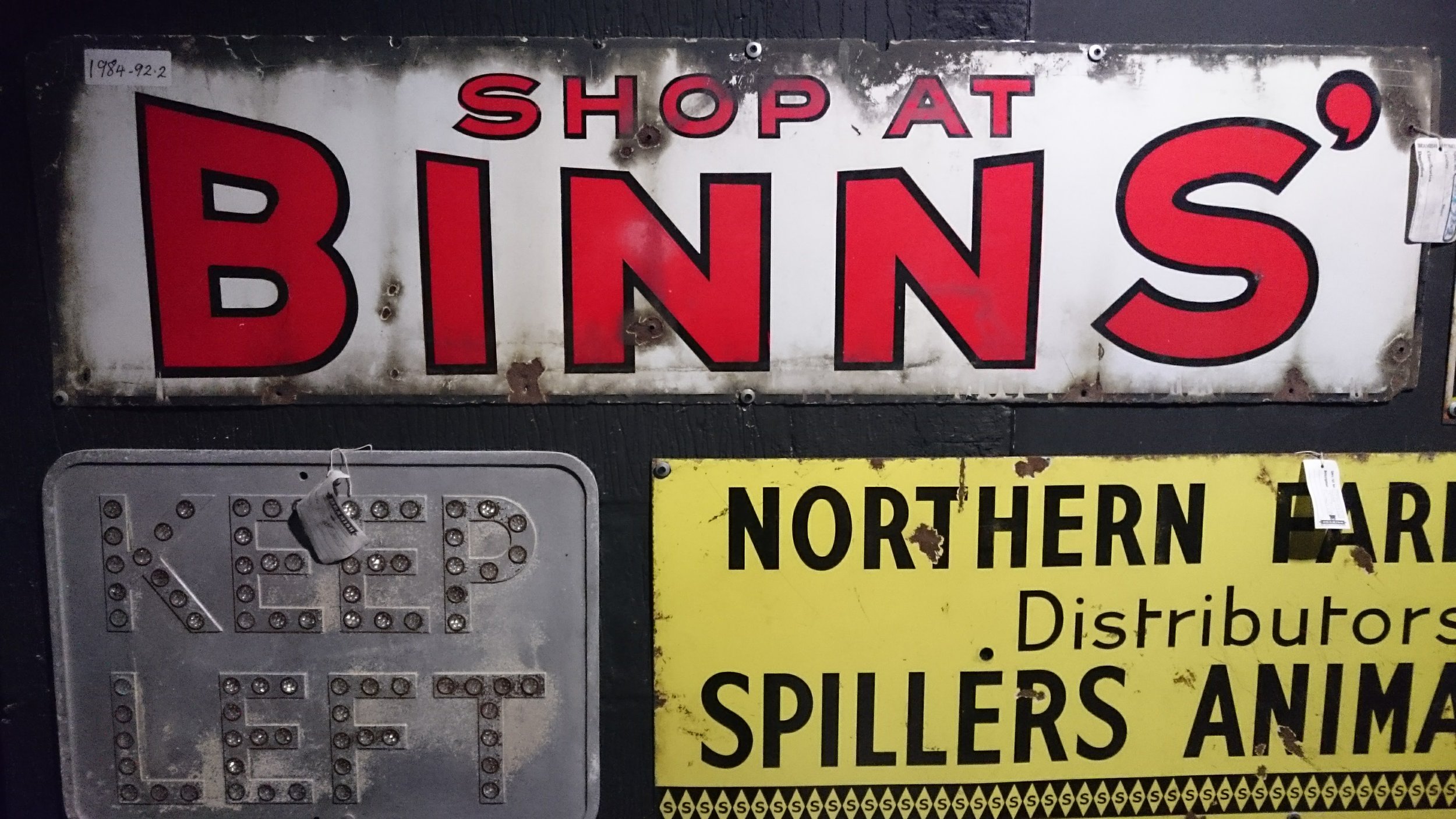 Old signage from Beamish 2