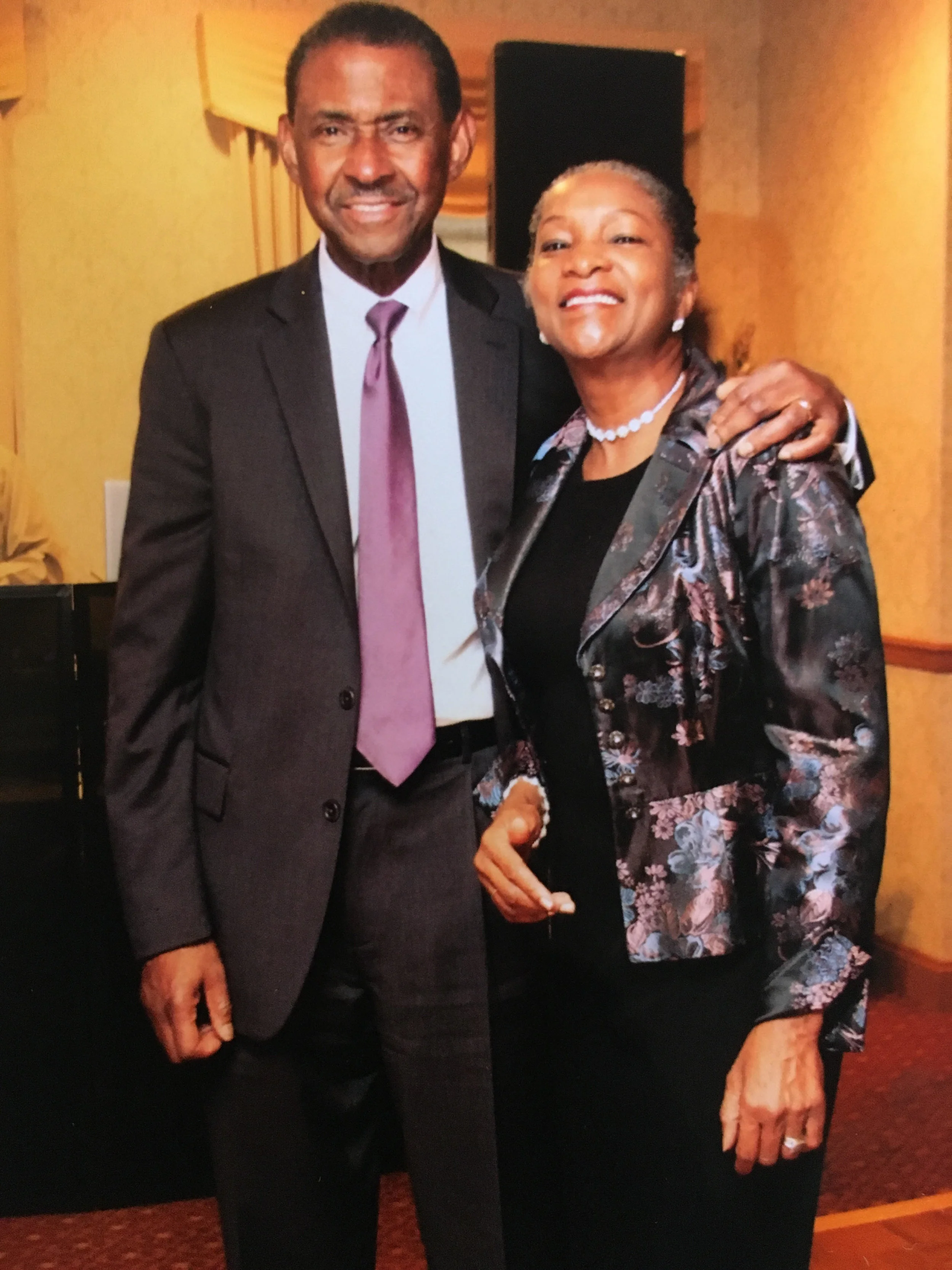 My dad with Dr. Melodie Toby, my mom. They met while both attending Harvard Business School.
