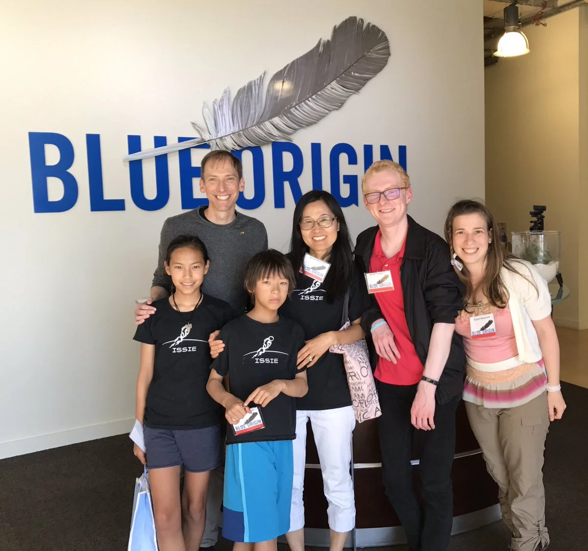 The bi-coastal team behind ISSIE met up to visit Blue Origin in August 2017.