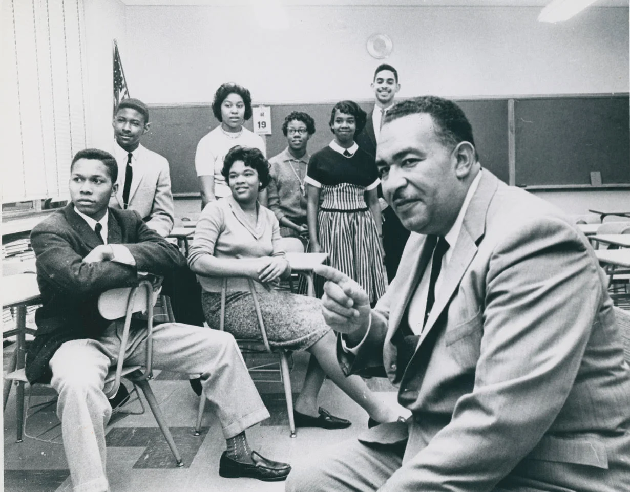 My dad with other Prince Edward County, Virginia students who benefited from the kindness of strangers and were able to finish their high school careers in spite of civil rights racial tensions leading to the closing of all public schools in Prince Edward County for 5 years.