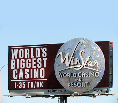 <h6 >BILLBOARD FABRICATION<h6/><h2>WINSTAR CASINO<h2/>