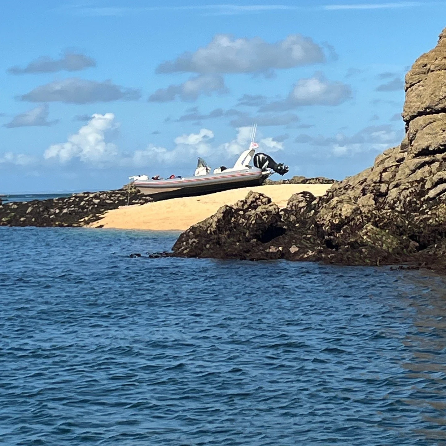 You can't park there! #ecrehous #sandbank #visitjerseyci #boating #picnic