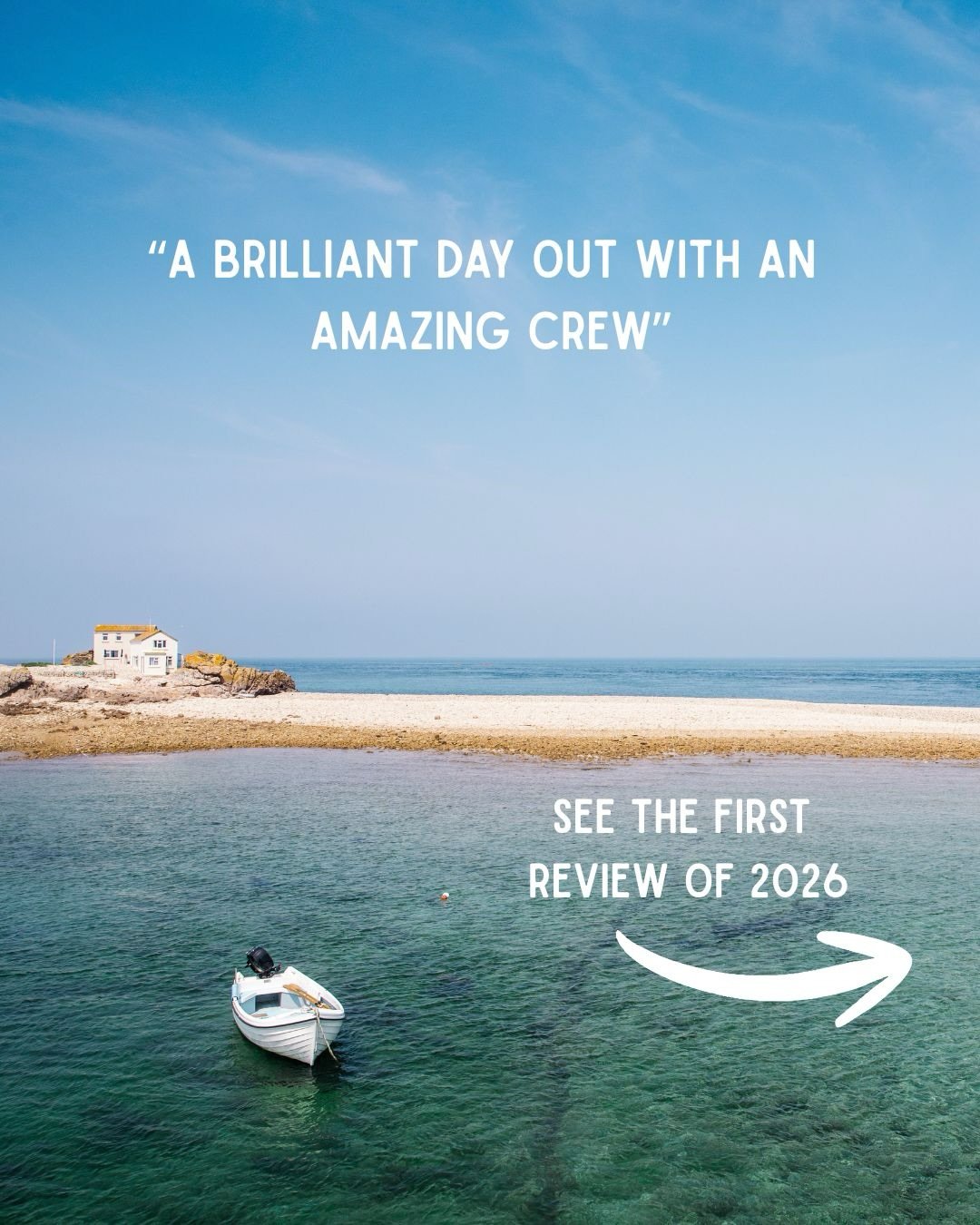 The first review of 2026 is in! If you have been out with us, and have a spare few minutes on a Sunday evening, feel free to add your own ❤️
&bull;
&bull;
#TripAdvisor #ThingsToDoInJersey #Jerseyci #Summer2026 #BoatTrip