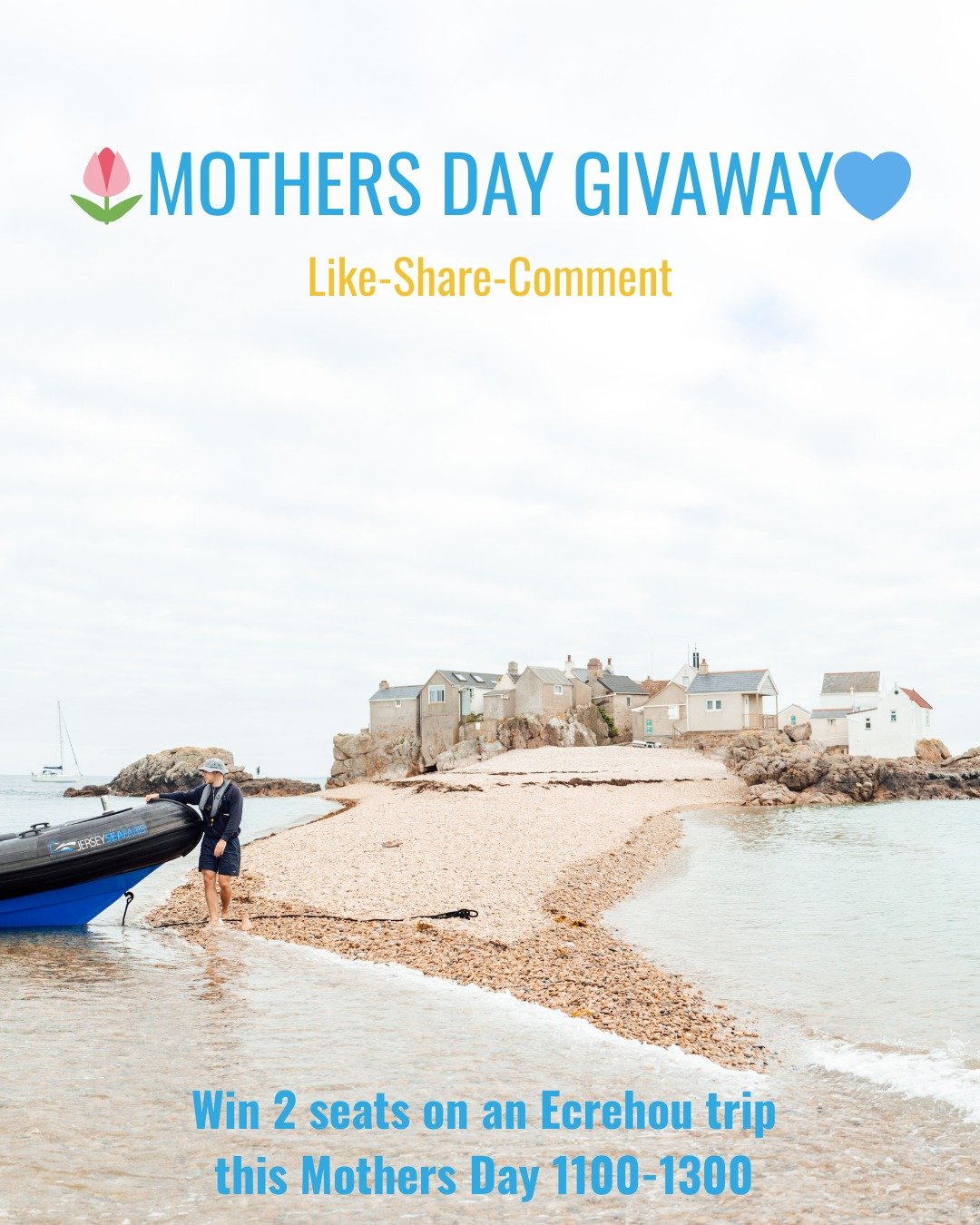 🌸 MOTHER&rsquo;S DAY GIVEAWAY 🌸

This Mother&rsquo;s Day, we&rsquo;re giving one lucky winner the chance to win a Jersey Seafaris trip for two on Mother&rsquo;s Day 🌊 The trip will be to Les Ecrehou at 1100-1300

Treat your mum (or someone special