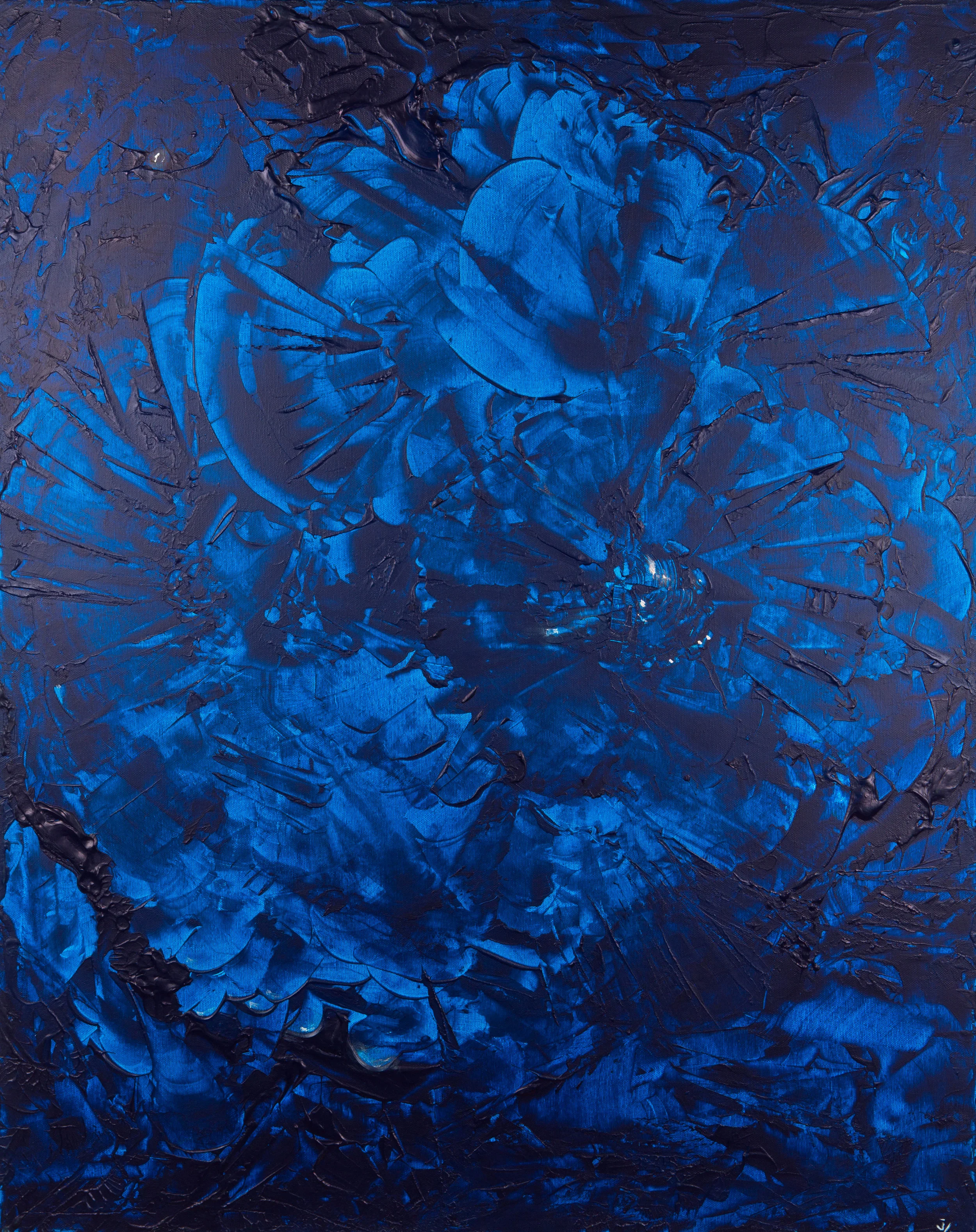 BLAUE STUNDE - 1997 Acryl 100x80