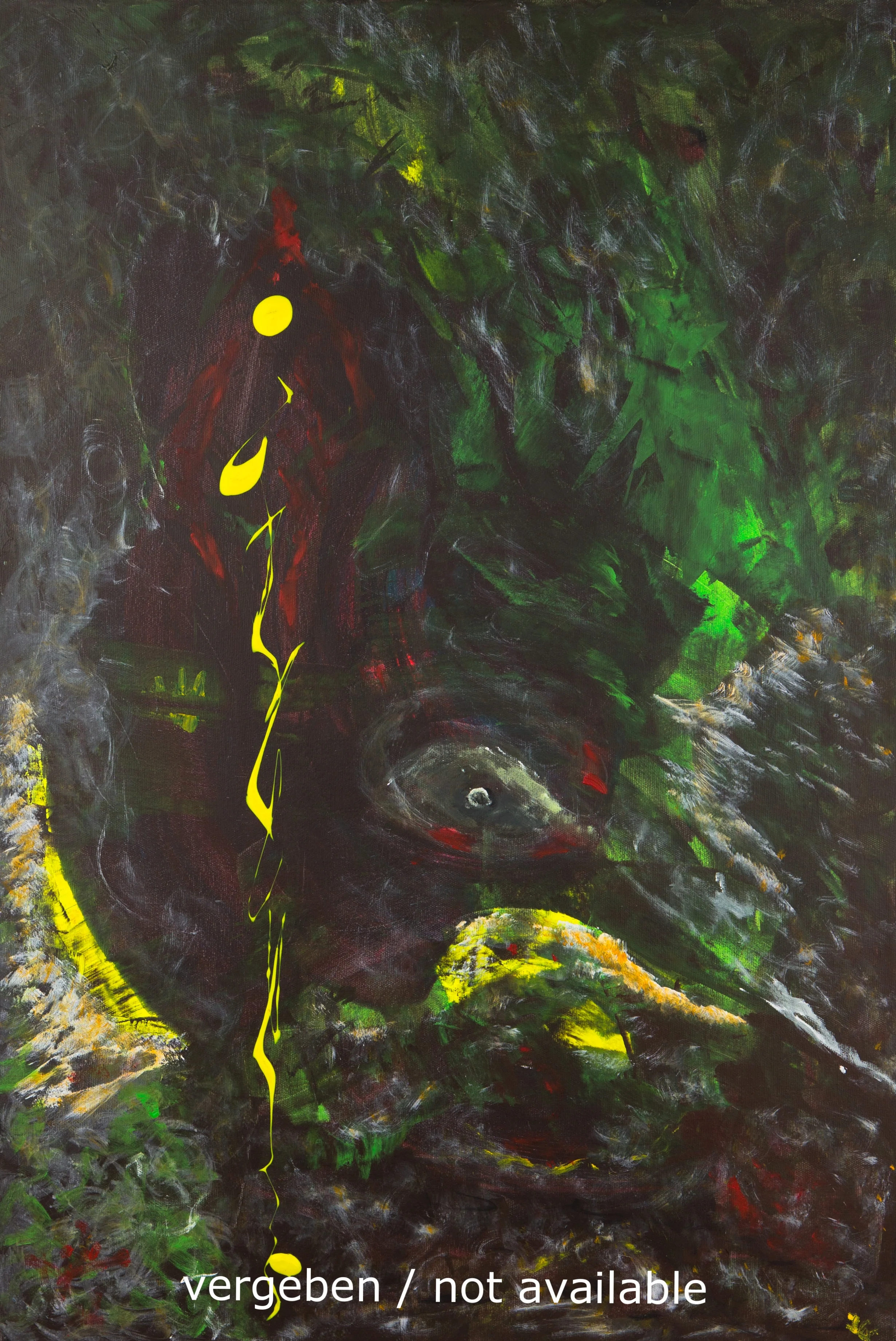 IM DICKICHT - 1997 Öl 90x60