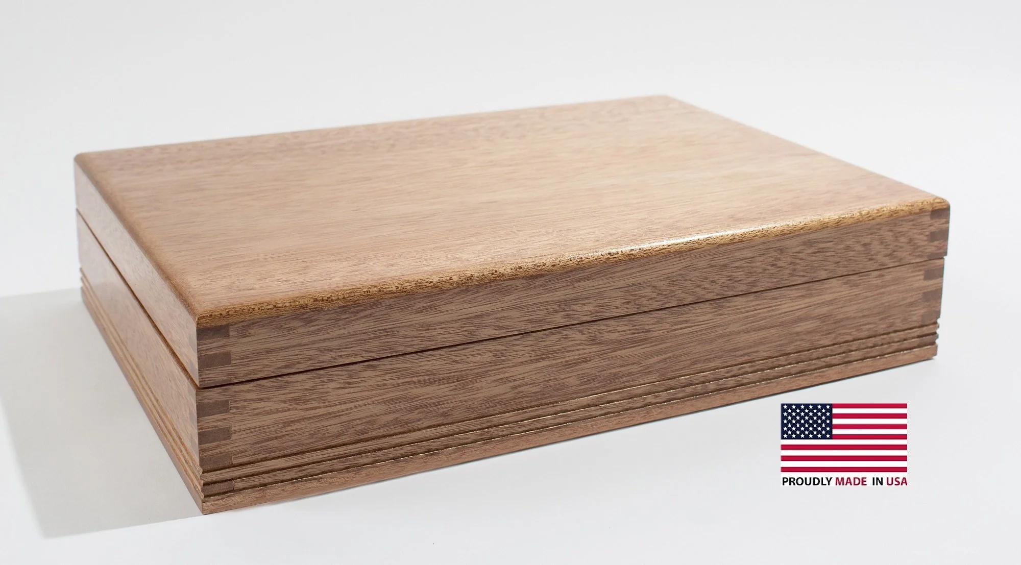 FNE1 Americana Solid Mahogany Flatware Chest; Crafted in New England