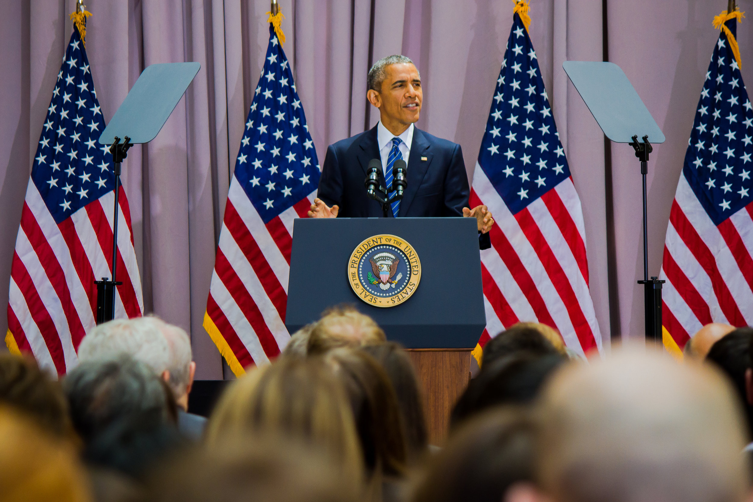 44th President of the United States Barack Obama - American University 2015