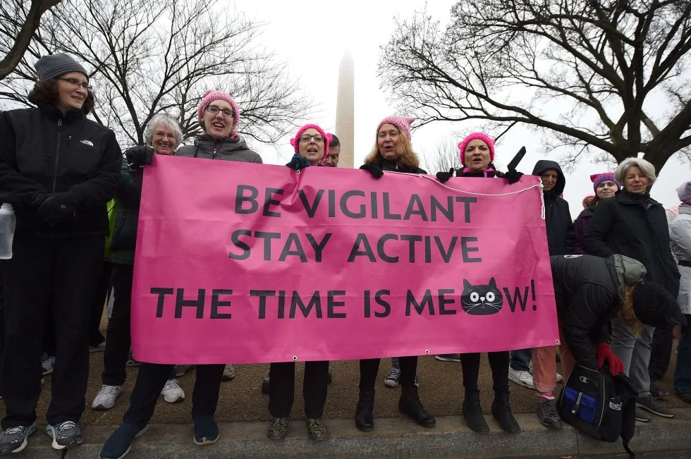 With the cat being symbolic of women and their bodies, this twist on "now" is awesomely appropriate. © Getty