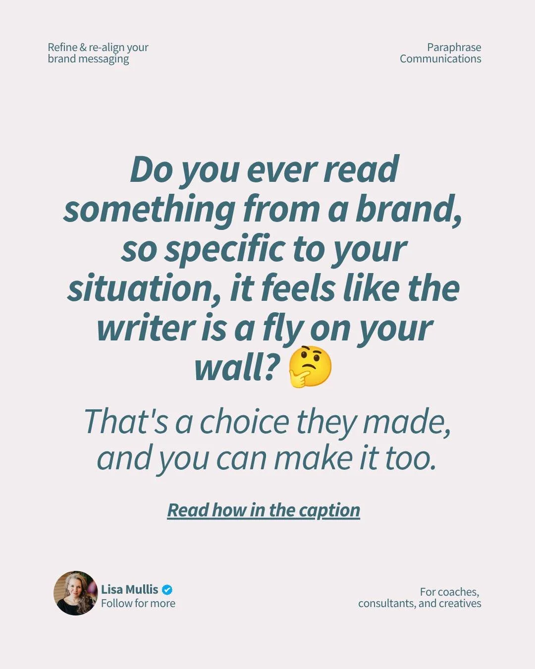 👉 What makes writing feel that personal is specificity. 

The writer described a moment you've lived, closely enough that you recognized yourself in it. 

That recognition is what makes a reader trust you, because the messaging applies to them.

It 